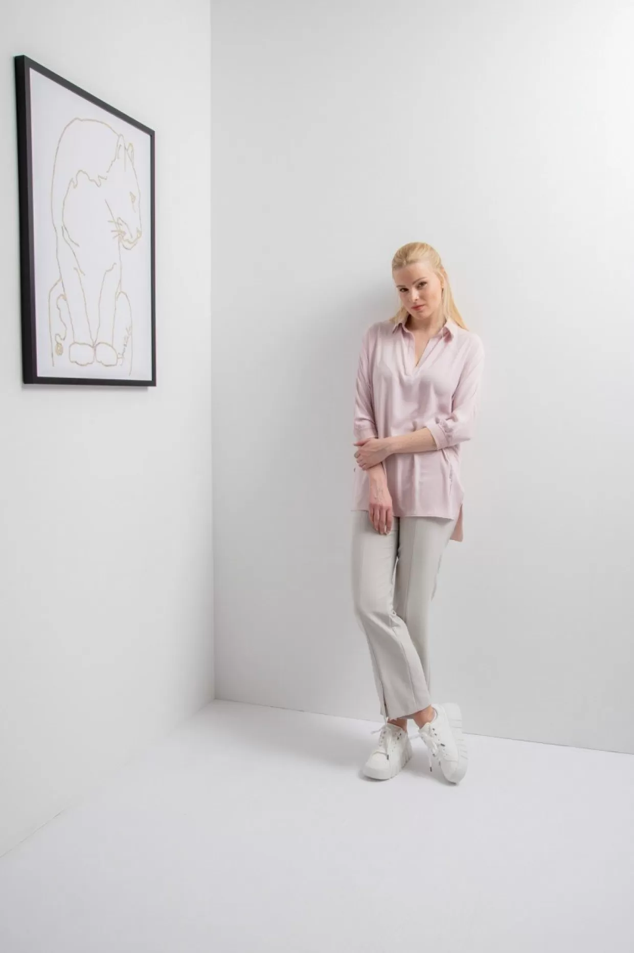 Bluse Aus Materialmix-Sportalm Fashion