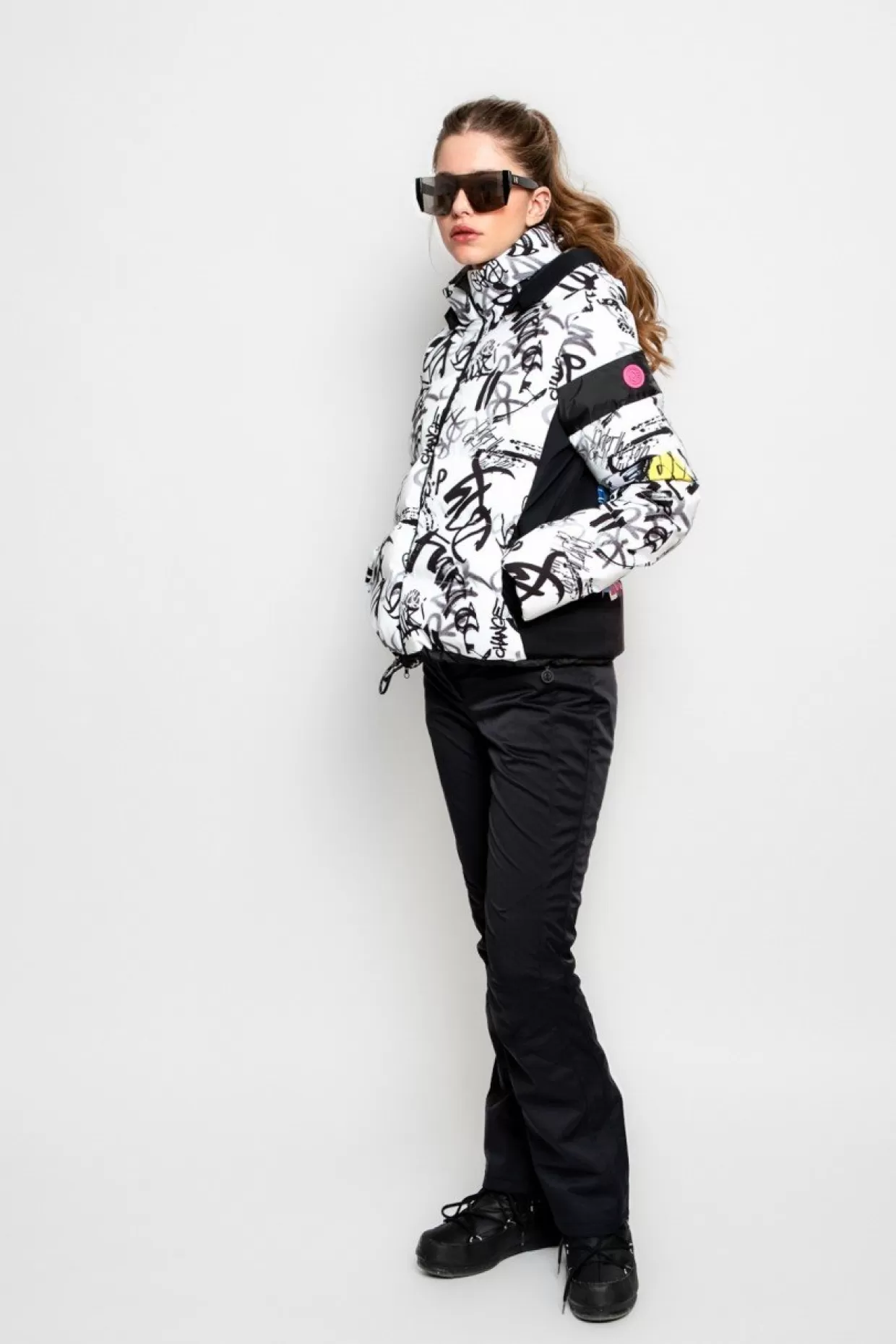 Daunenjacke Mit Graffity-Comic-Print-Mix-Sportalm Store