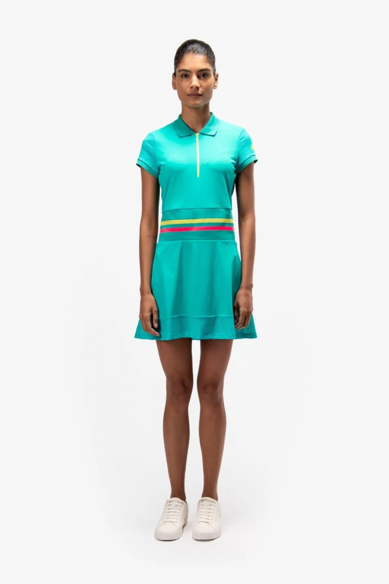 Golfkleid Mit Strickkragen-Sportalm Shop