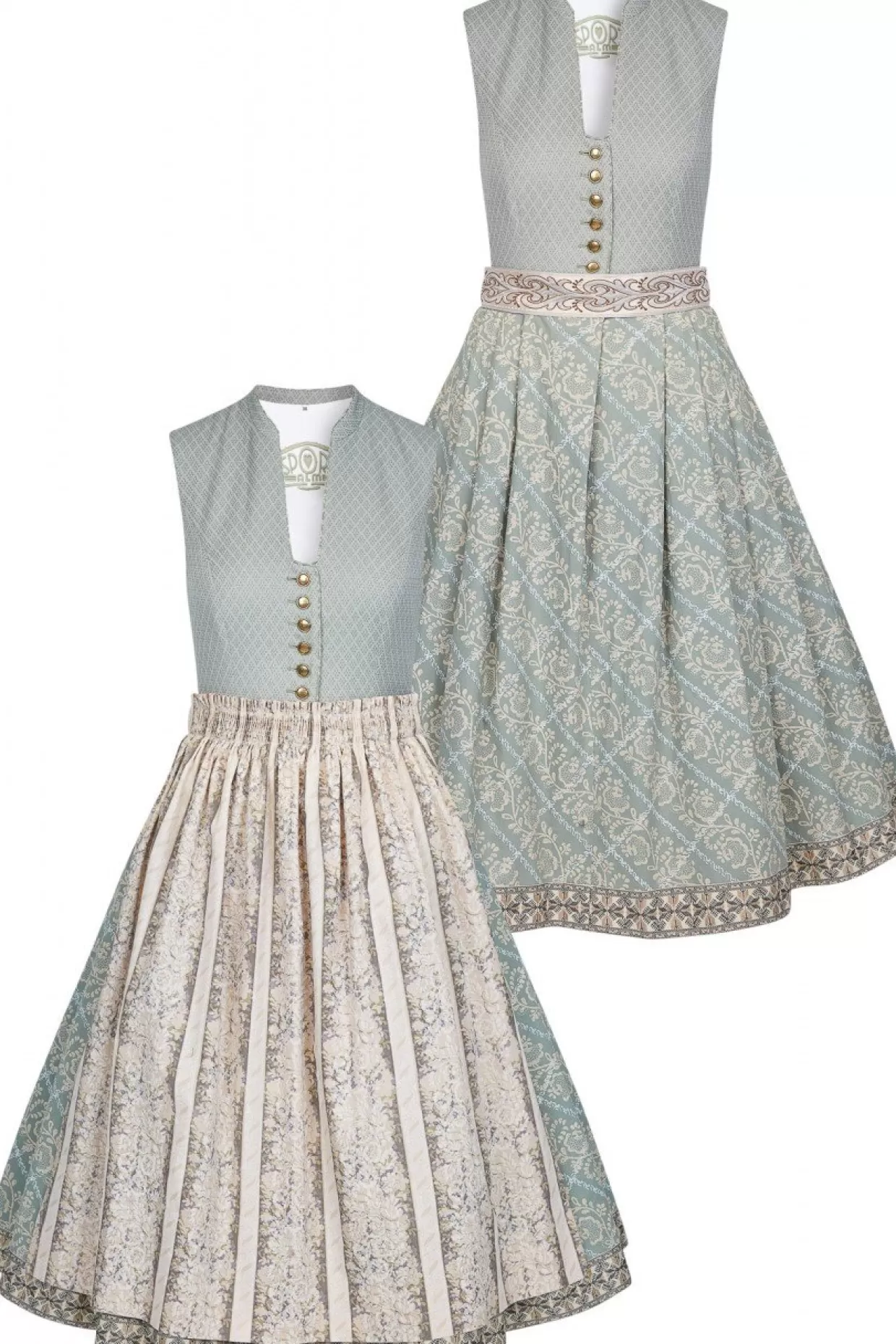 Hochgeschlossenes Dirndl Mit Zusätzlichem Gürtel-Sportalm Store