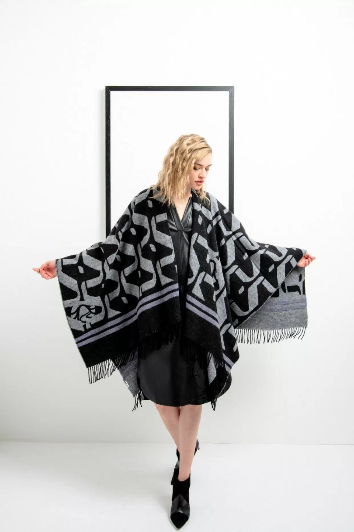 Poncho Mit -Dessin-Sportalm Best Sale