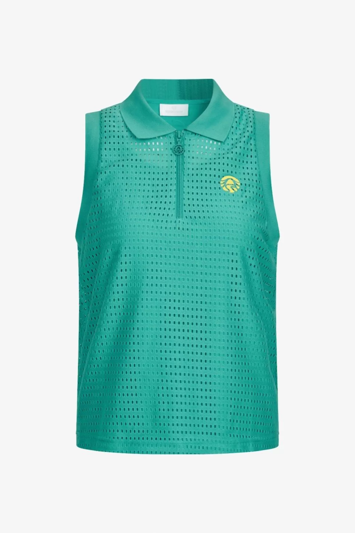 Ärmelloses Poloshirt Mit Strickkragen-Sportalm New