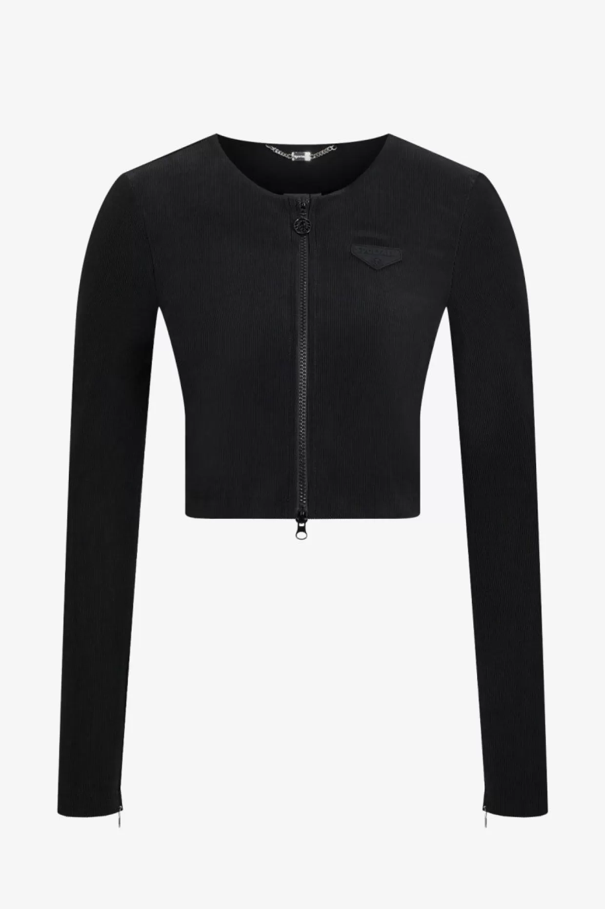 Sportive Jacke Aus Glänzendem Ripp-Jersey-Sportalm Fashion